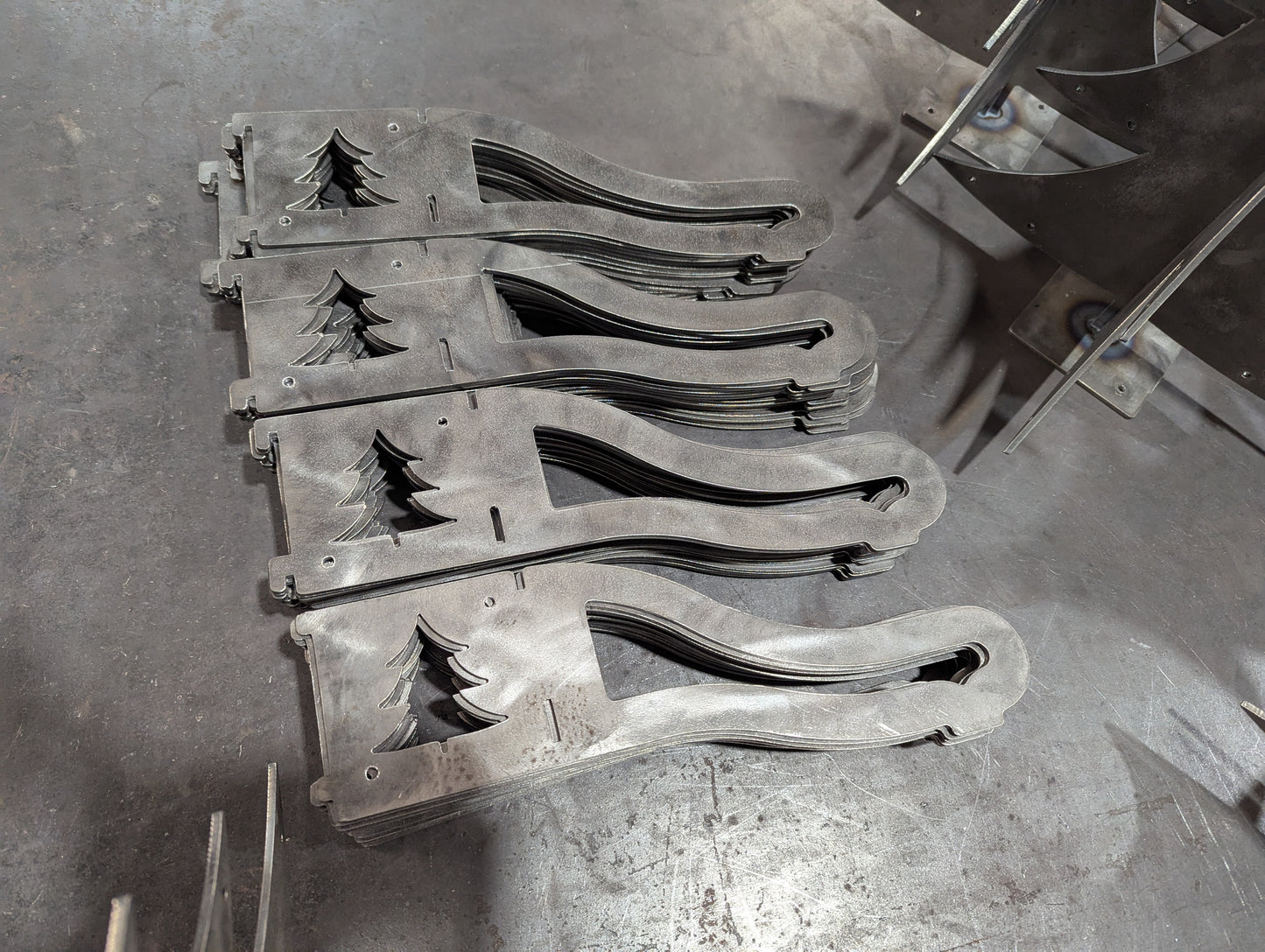 Base Brackets for Christmas Stocking Stand.