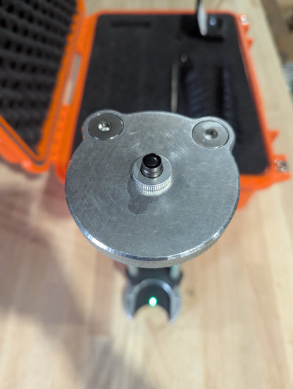 Shields Dead Center Jig with laser plummet installed.