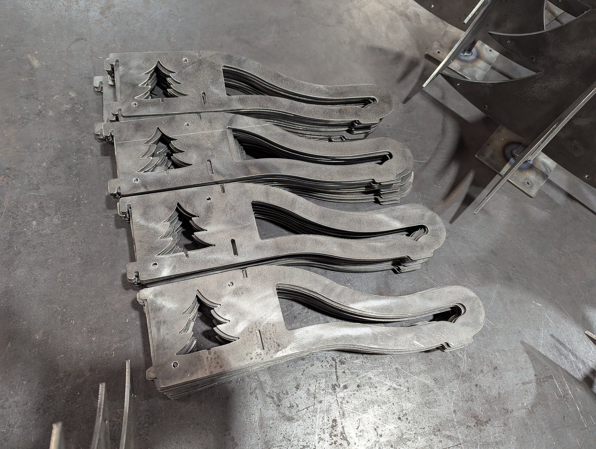 Base Brackets for Christmas Stocking Stand.